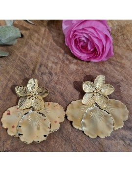 Boucles d'oreilles Grande fleur